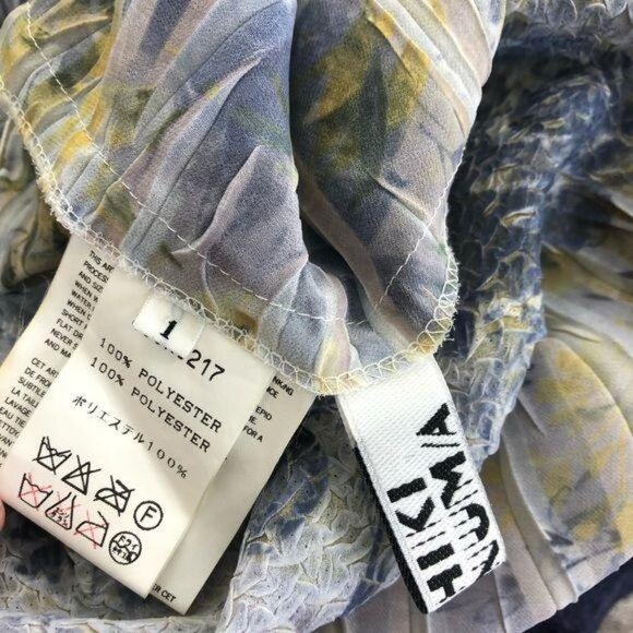 Yoshiki Hishinuma Midi Skirt Pleat Heat Crinkle Shibori - Picture 12 of 12